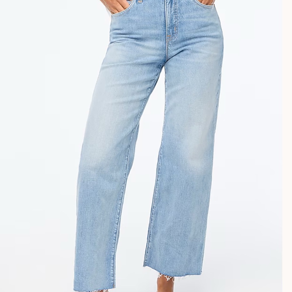 J. Crew Blue Flare Wide Leg Jeans Vintage-Inspired